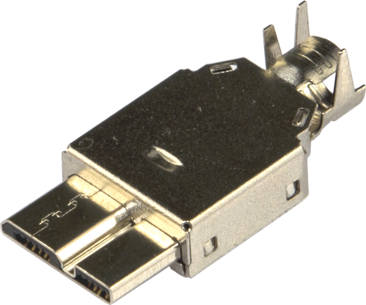 USB 3.0 Micro-B/M Solder Typ